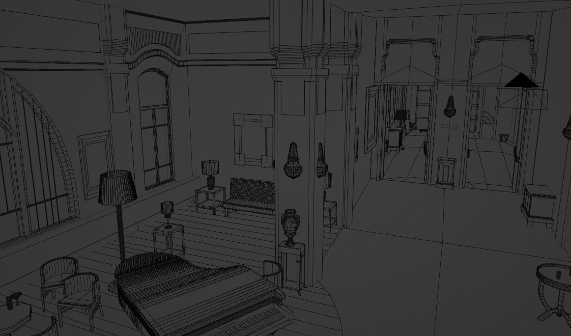 Blade Runner 2049  Deckards Apartment Low-poly 3D model_13