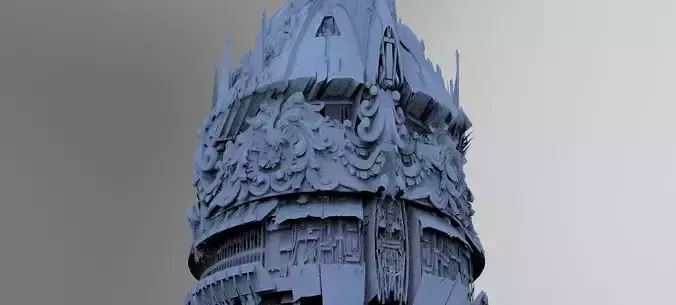 Ocean Cyberpunk tower 9