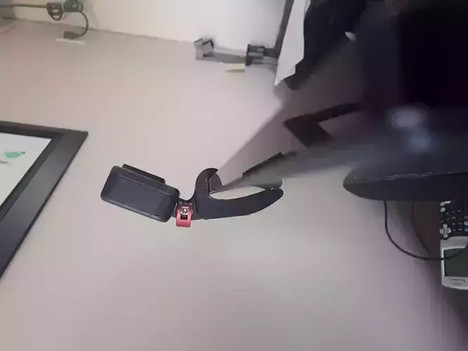 Monitor mount for action camera webcams 3D print model