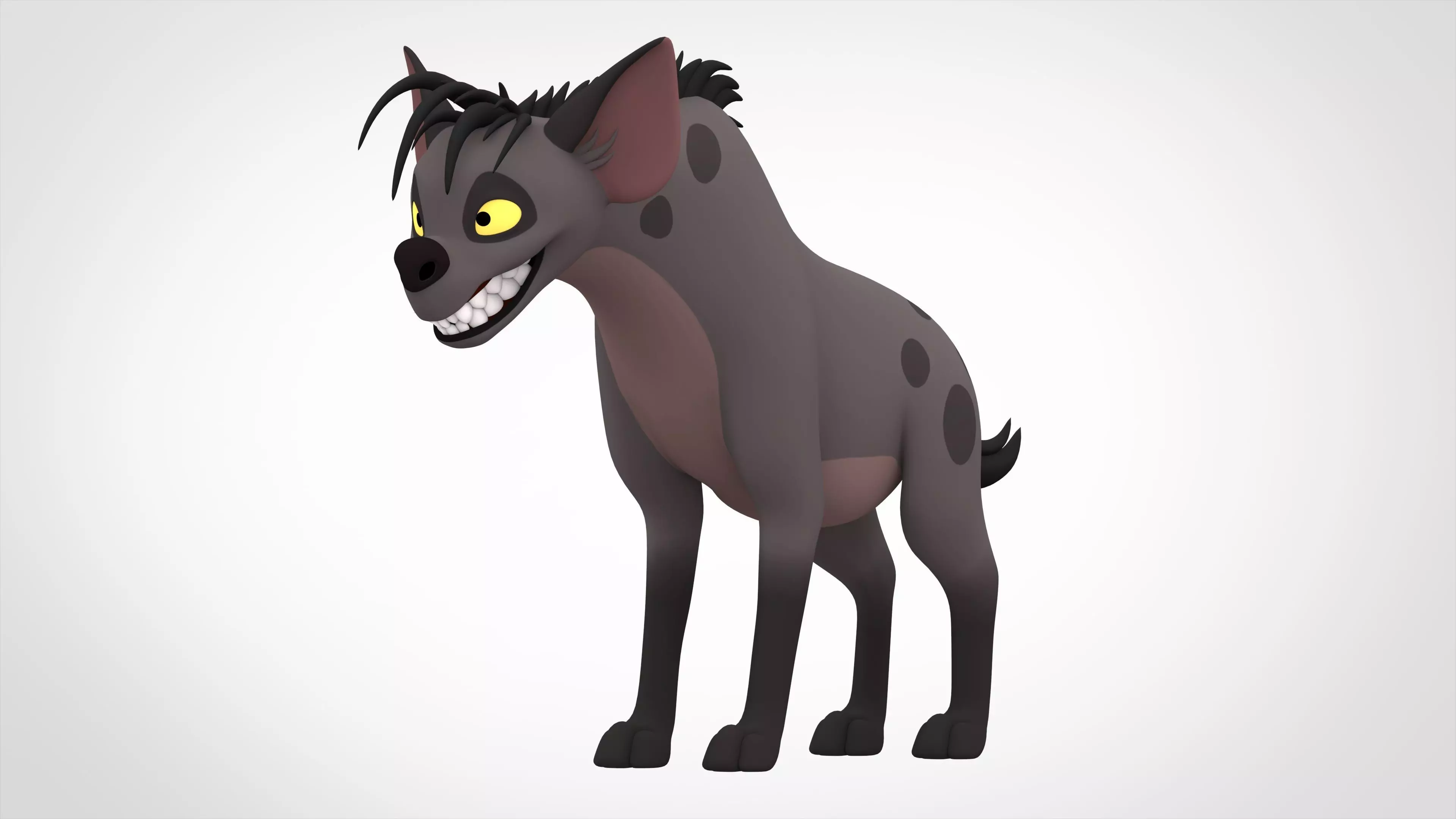 Shenzi cartoon hyena 3D model