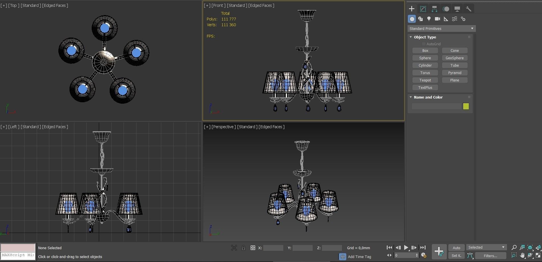 Freya Monique chandelier 3D model_3