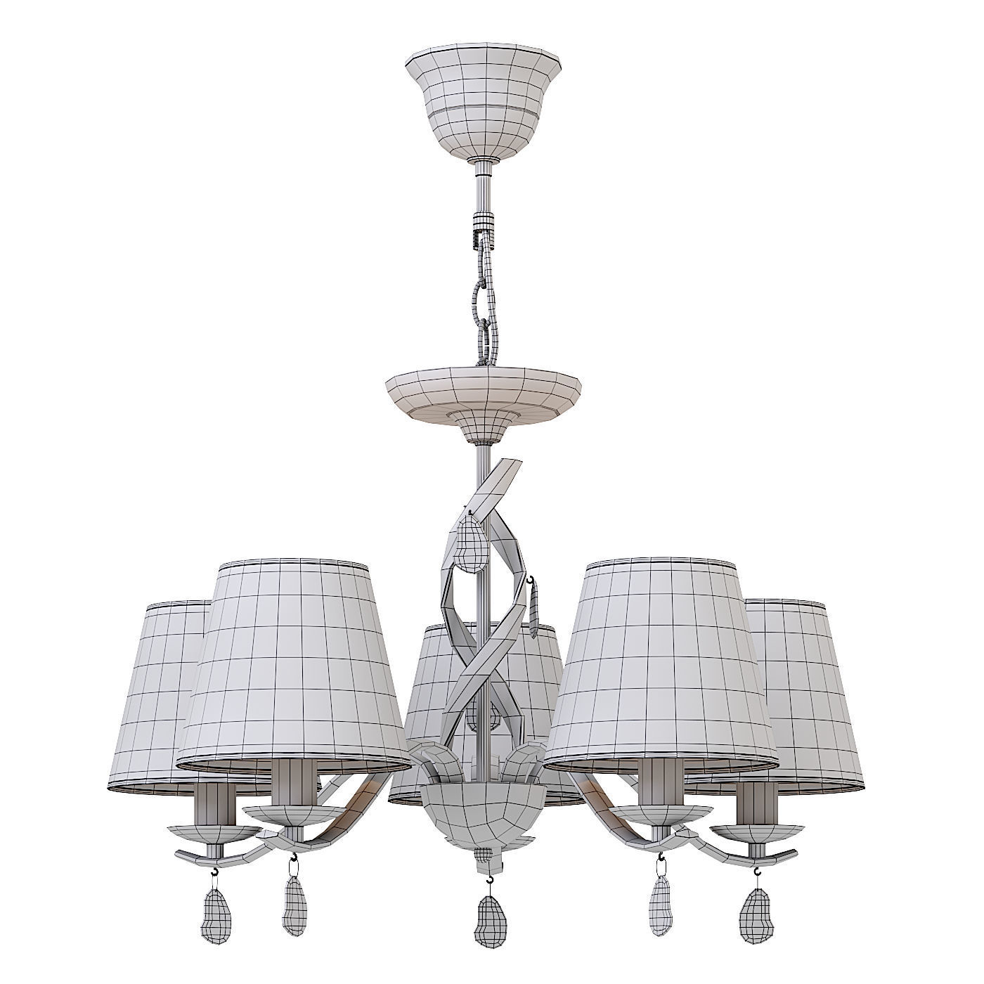 Freya Monique chandelier 3D model_2