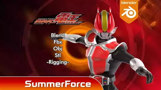Kamen Rider Den-O - Kamen Rider 3D model