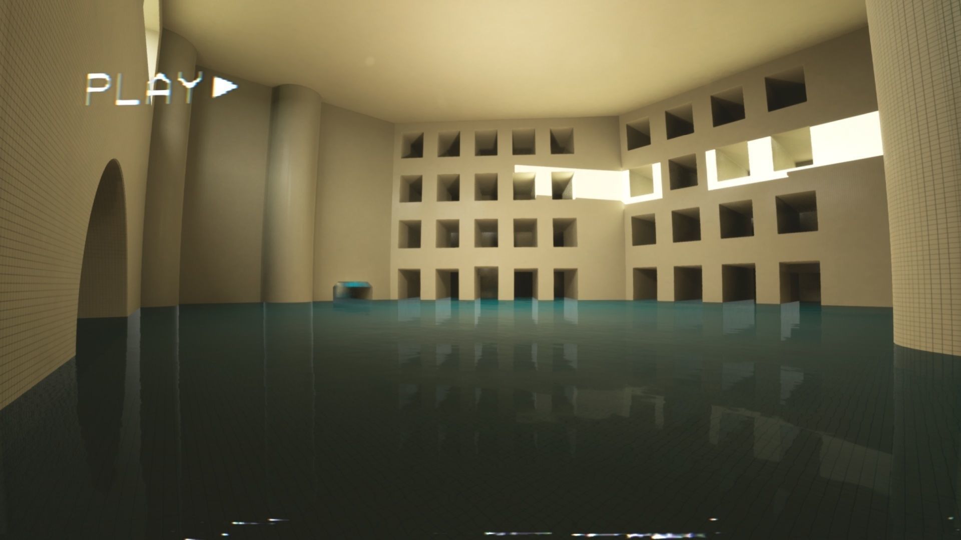 Backrooms - Poolrooms Modular Horror Environment - Unreal Engine Low-poly 3D model_15