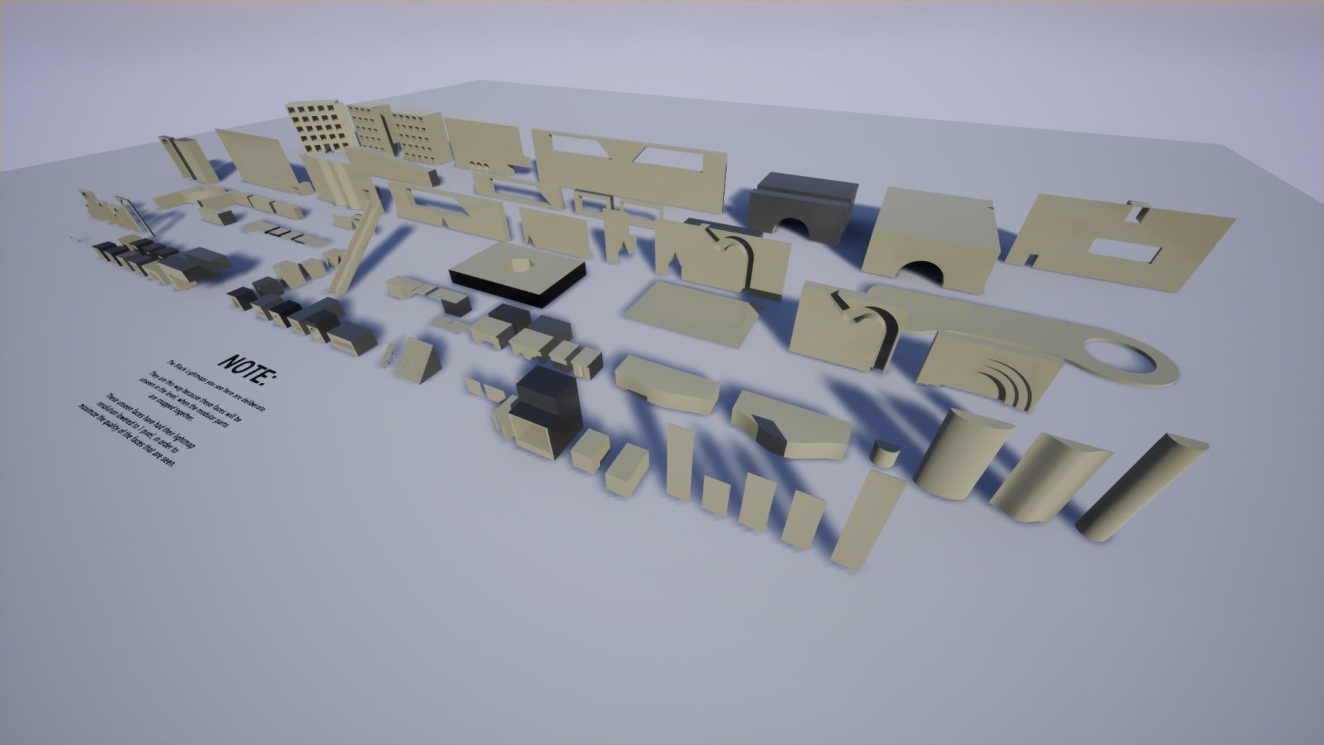 Backrooms - Poolrooms Modular Horror Environment - Unreal Engine Low-poly 3D model_23