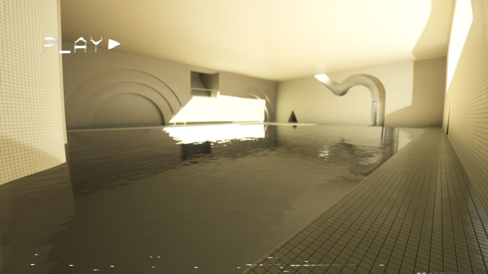 Backrooms - Poolrooms Modular Horror Environment - Unreal Engine Low-poly 3D model_3