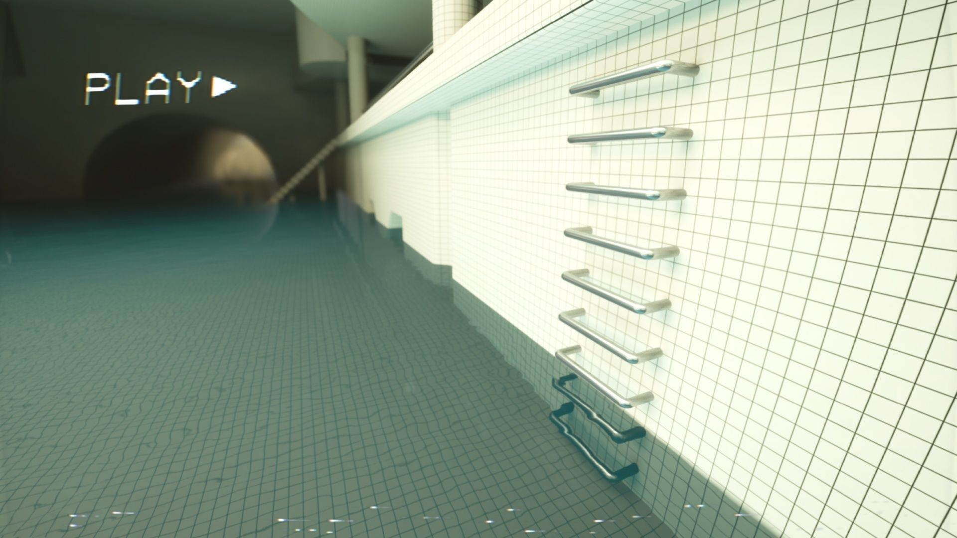 Backrooms - Poolrooms Modular Horror Environment - Unreal Engine Low-poly 3D model_19