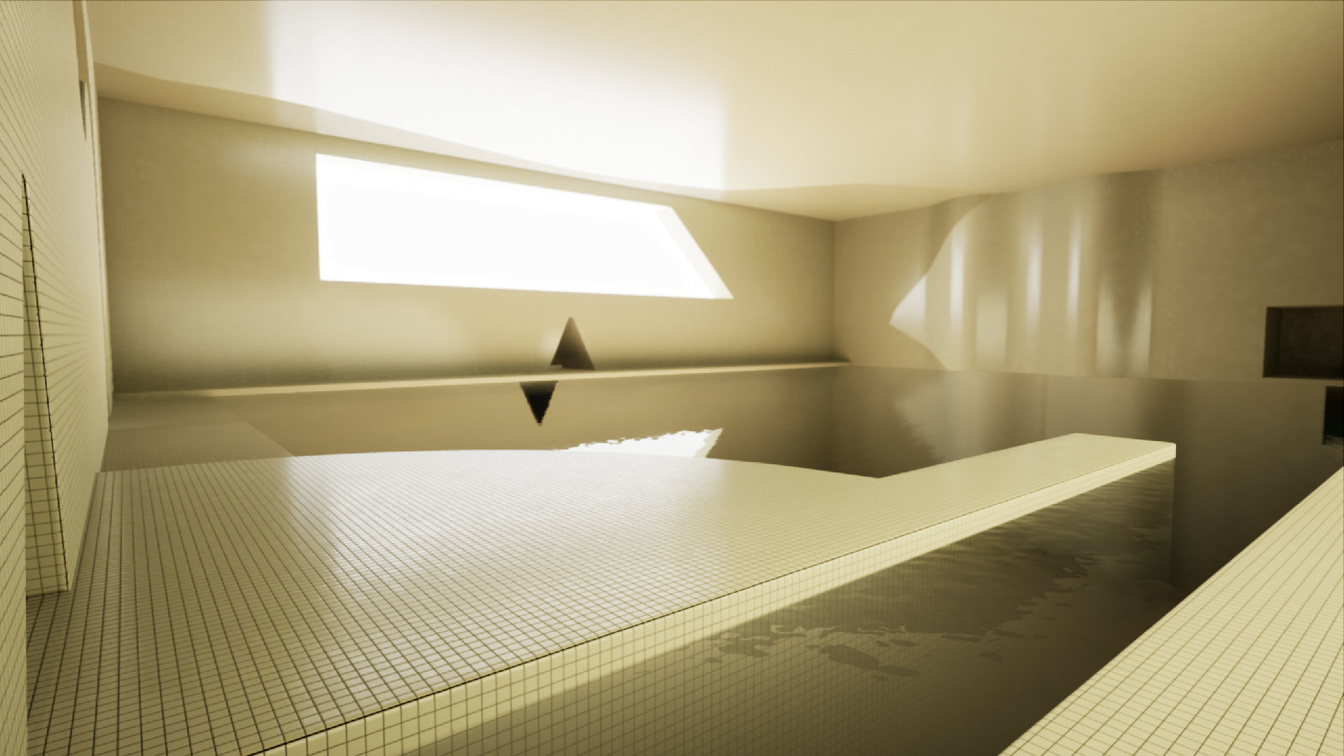 Backrooms - Poolrooms Modular Horror Environment - Unreal Engine Low-poly 3D model_4