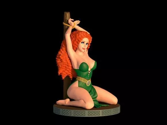 redhead princess 3D print model_0