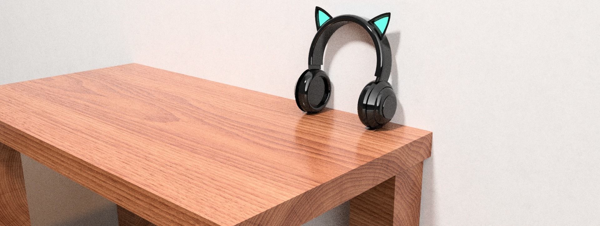 Kitty Ears for gaming Headsets  3D print model_3