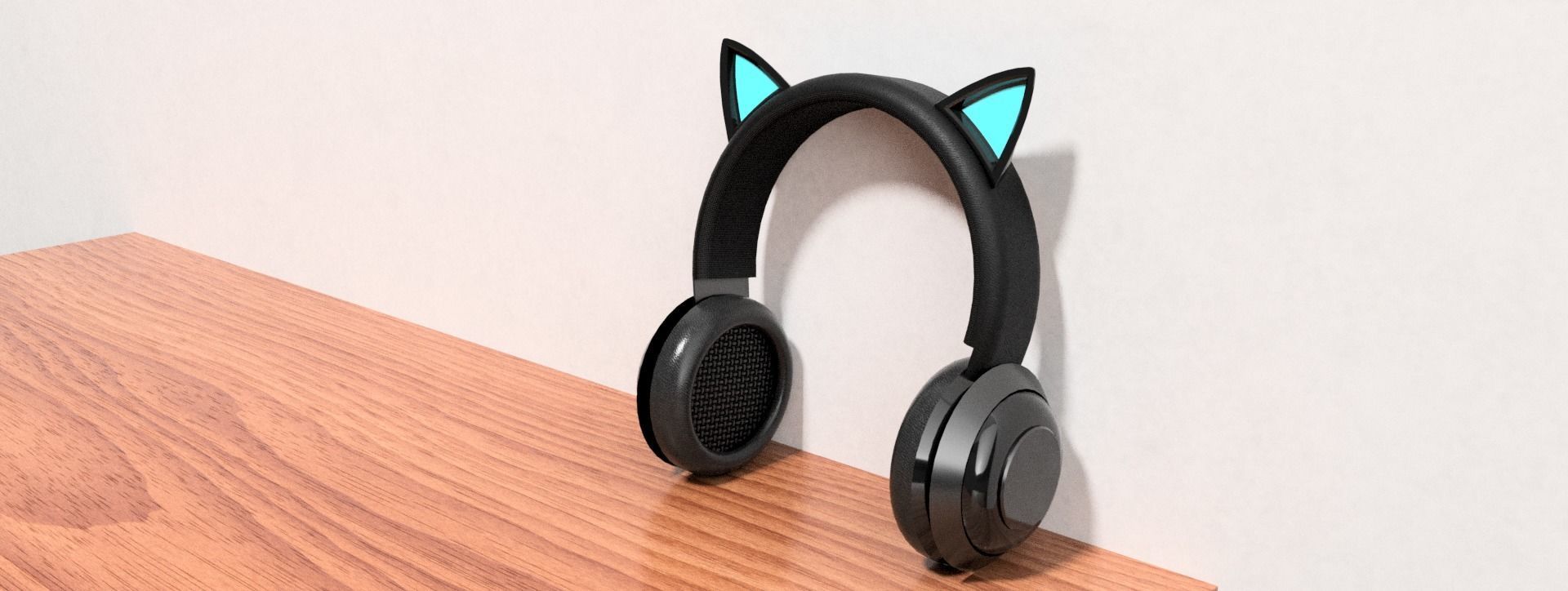 Kitty Ears for gaming Headsets  3D print model_4