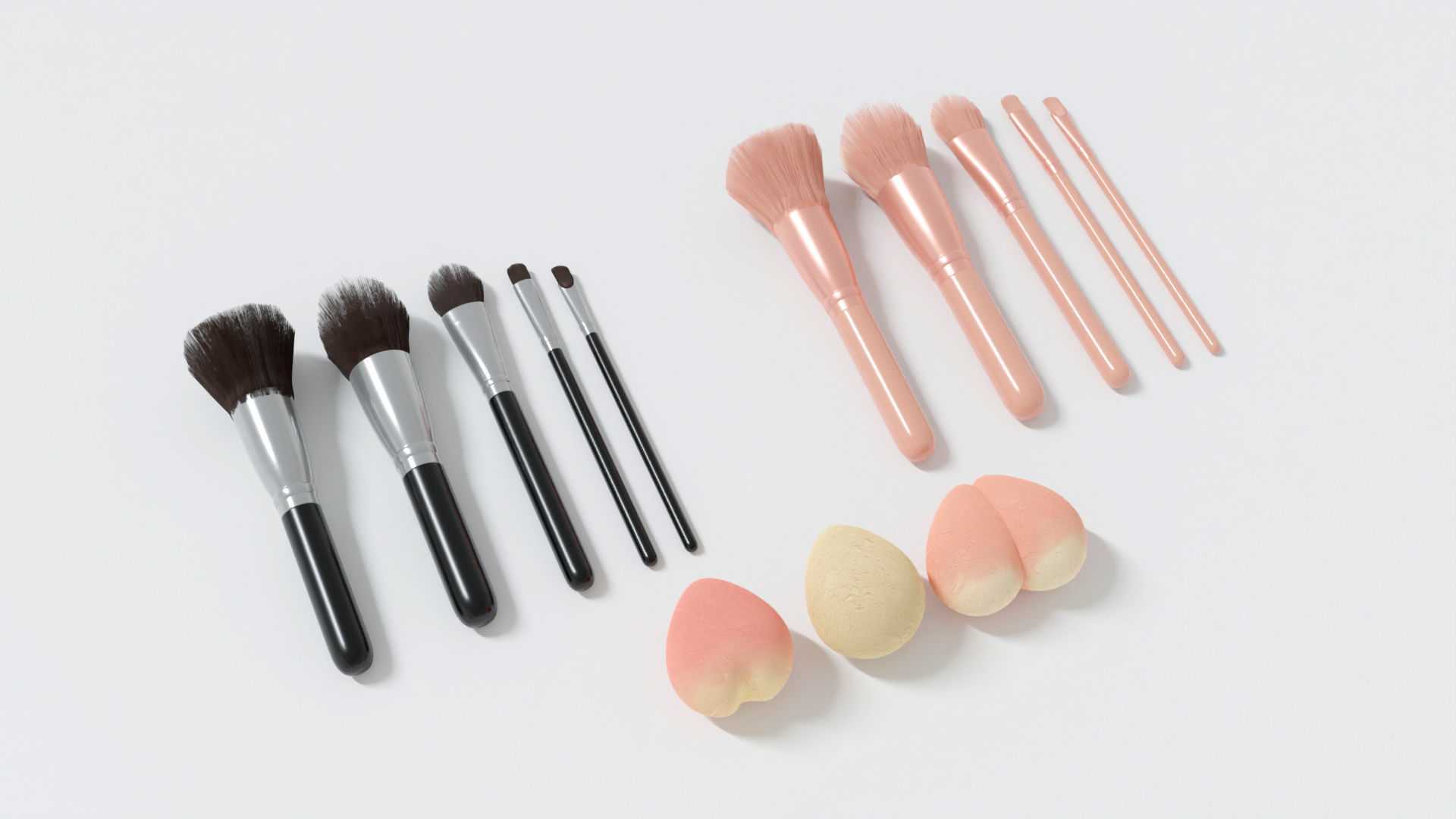Set of cosmetics for make up 3D model_10