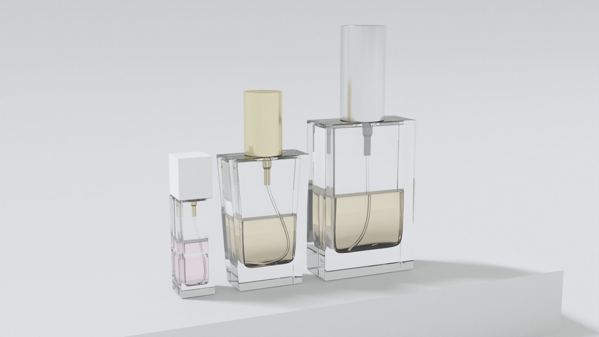 Set of cosmetics for make up 3D model_2