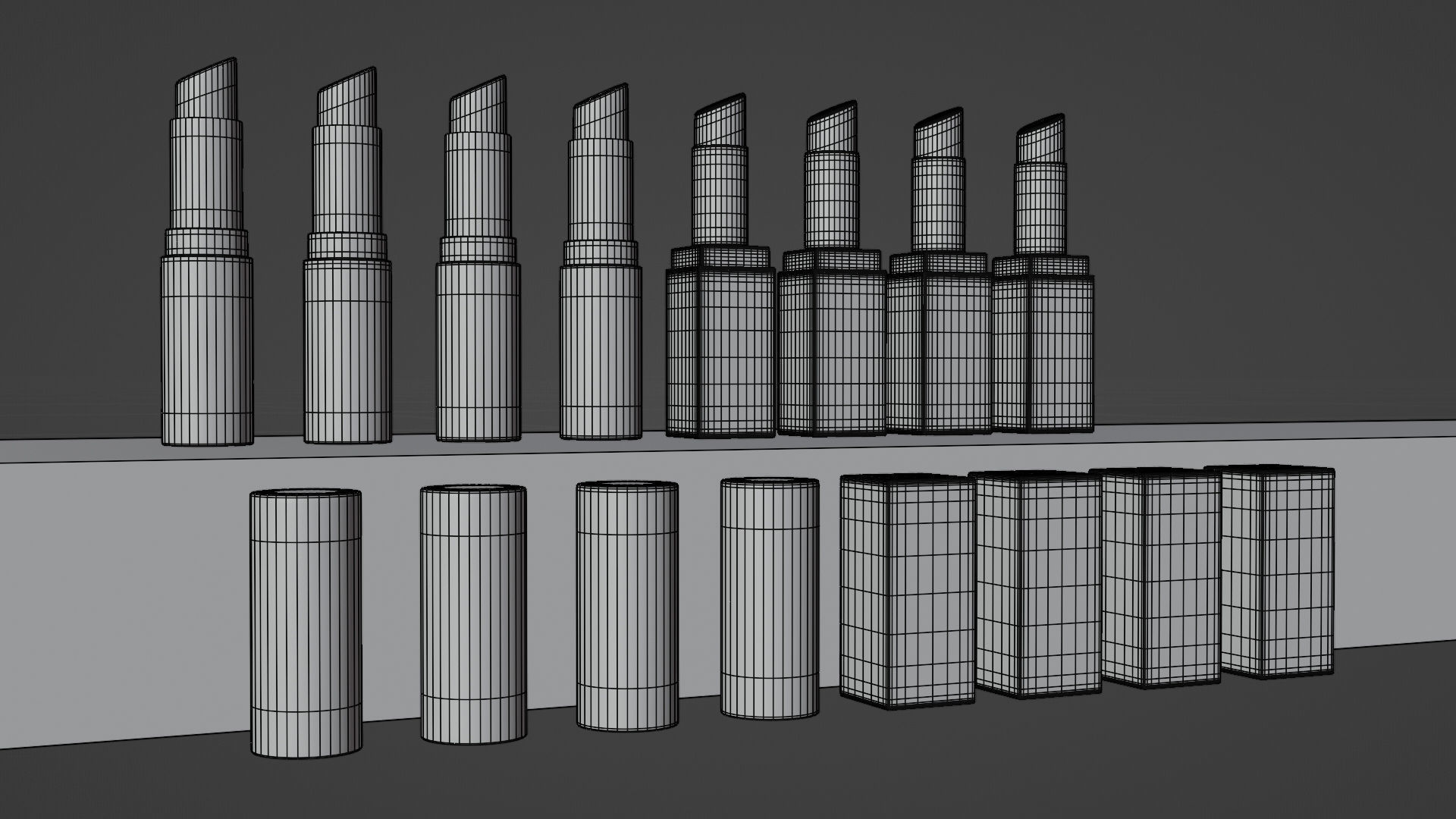 Set of cosmetics for make up 3D model_13