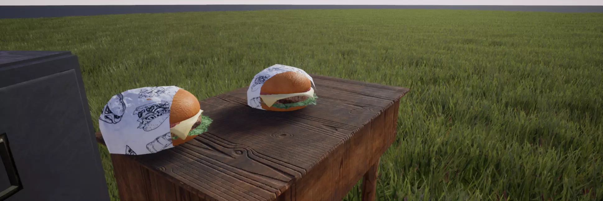 Free Burger 3D Model Free low-poly 3D model_0