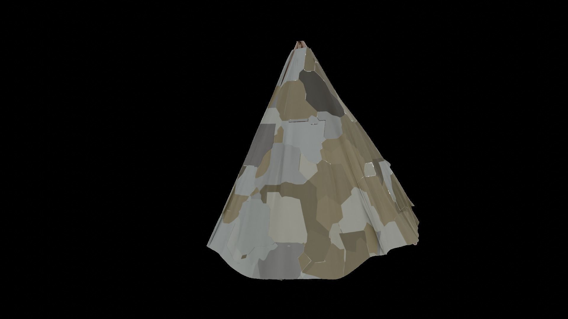 Patchwork Teepee Model 3D model_2