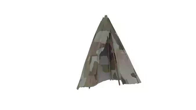 Patchwork Teepee Model 3D model