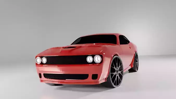 1989 Dodge Challenger Low-poly 3D model