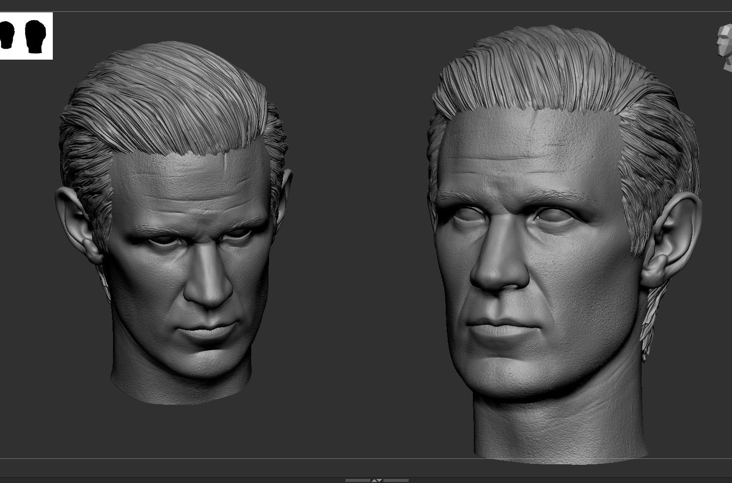 Daemon Targaryen - Matt Smith - Head 3D print model_5