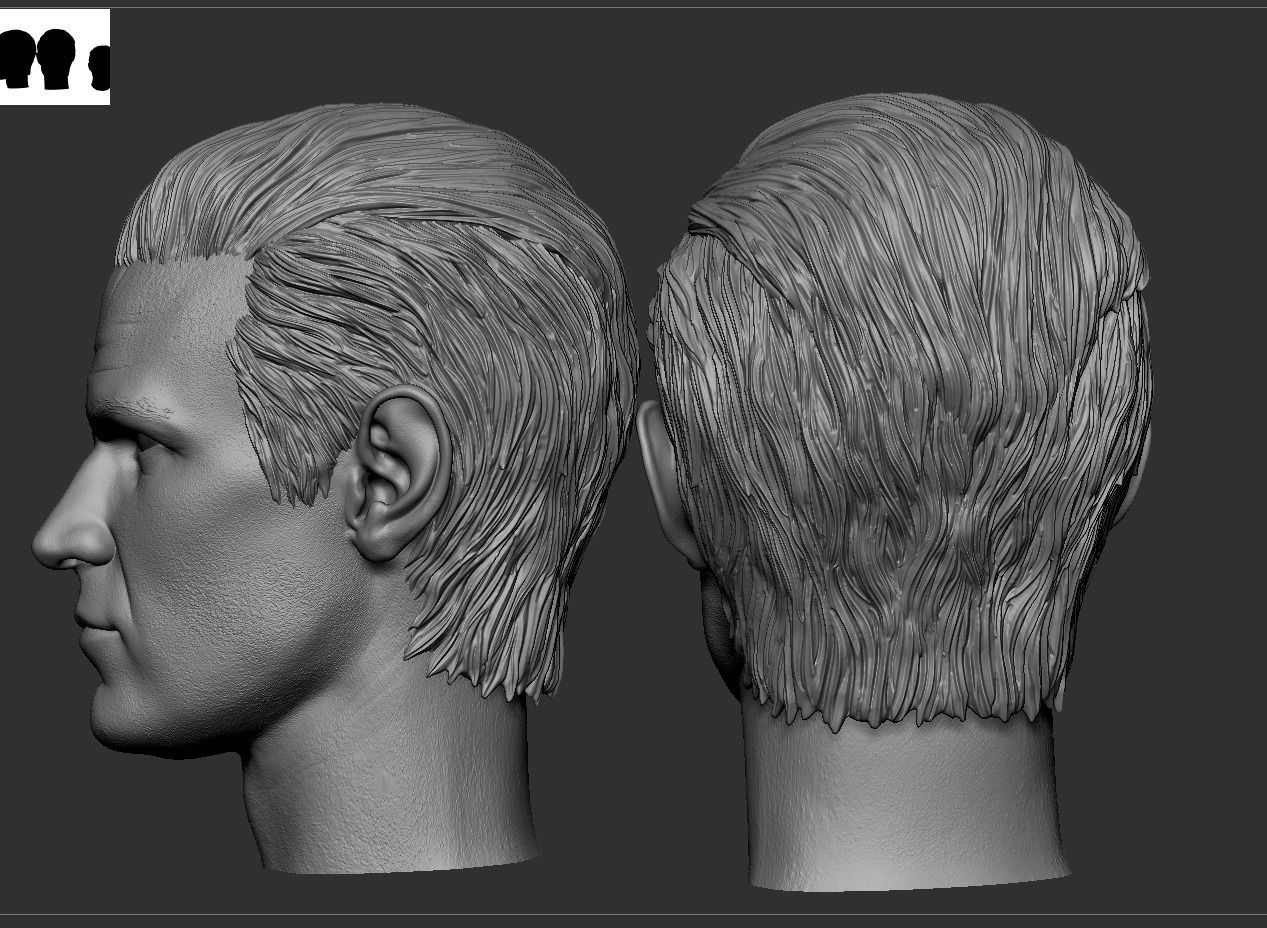Daemon Targaryen - Matt Smith - Head 3D print model_4