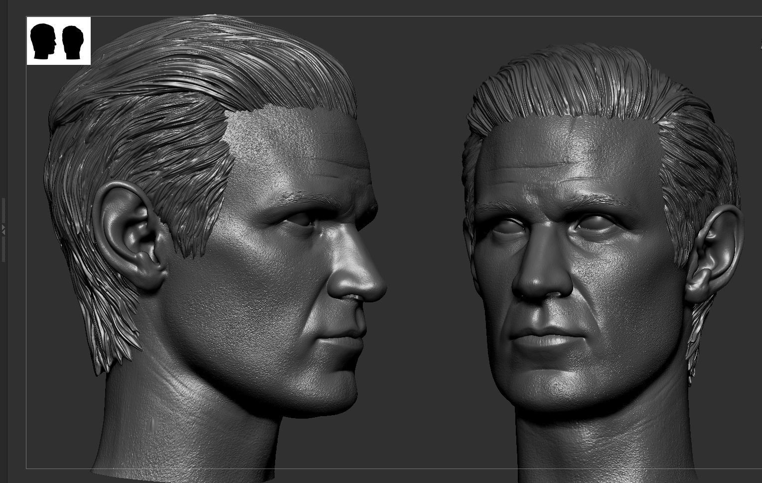 Daemon Targaryen - Matt Smith - Head 3D print model_3