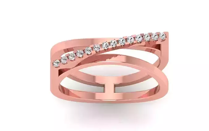 Women Solitaire Ring 3dm STL OBJ FBX  Renders Details