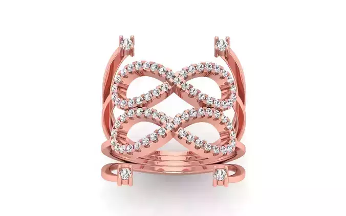 Women Solitaire Ring 3dm STL OBJ FBX  Renders Details