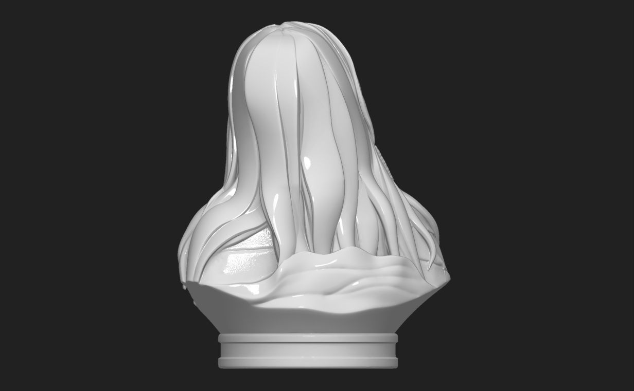 Native American Female Bust Statue 220919 3D print model_6