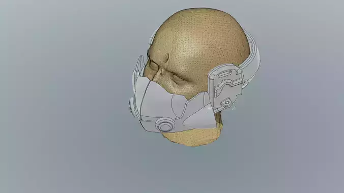 JETSTREAM SAM STYLED ARTICULATED MASK Free 3D print model