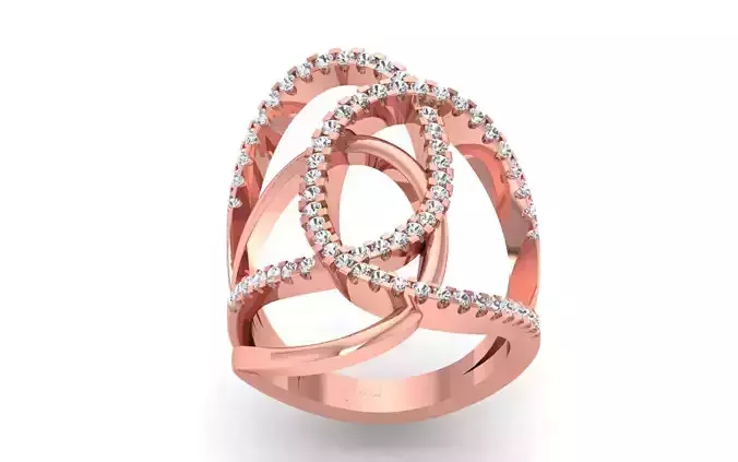 Women Solitaire Ring 3dm STL OBJ FBX  Renders Details