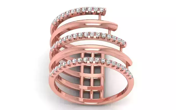 Women Solitaire Ring 3dm STL OBJ FBX  Renders Details