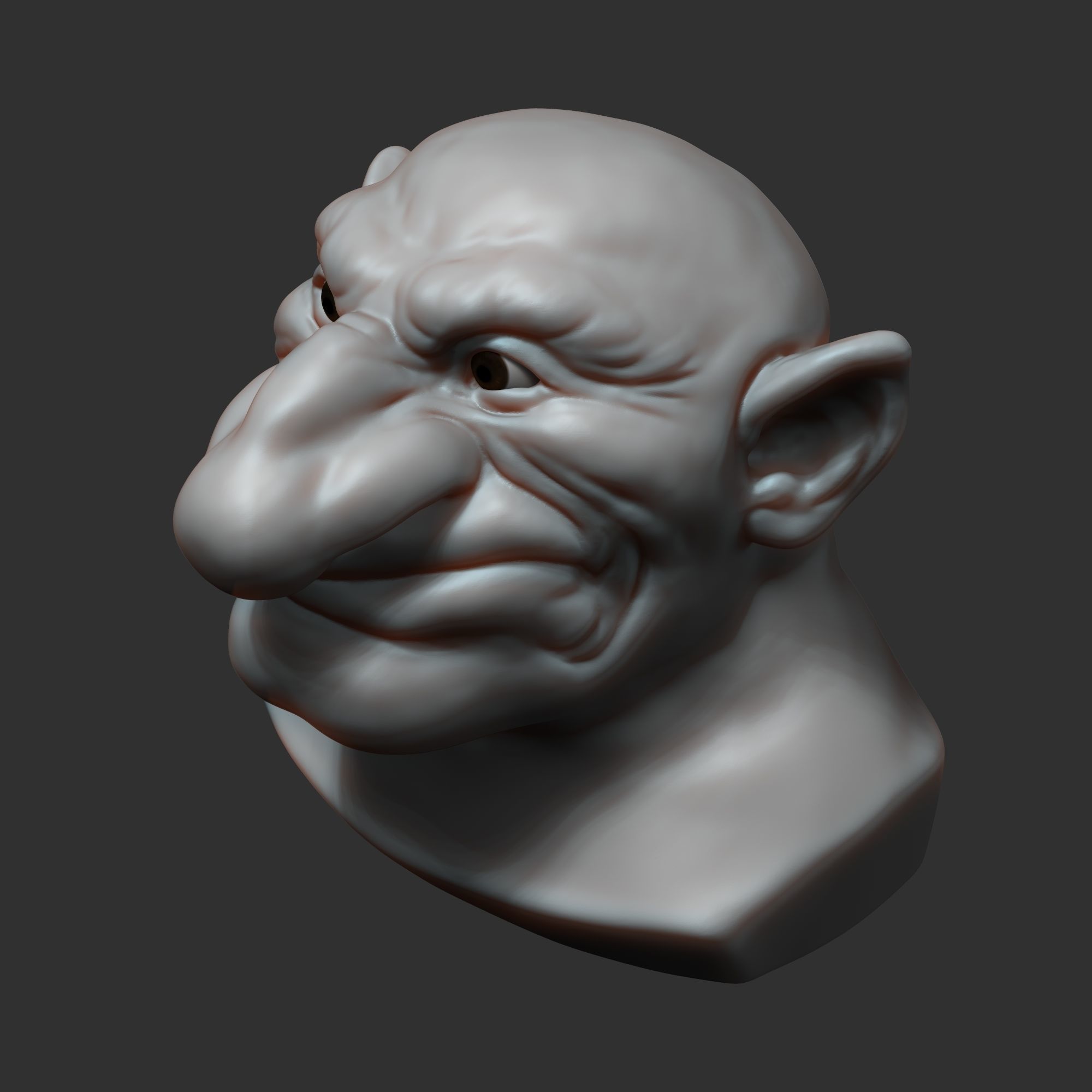 Dwarf head sculpt 3D model_9