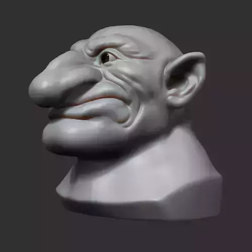 Dwarf head sculpt 3D model
