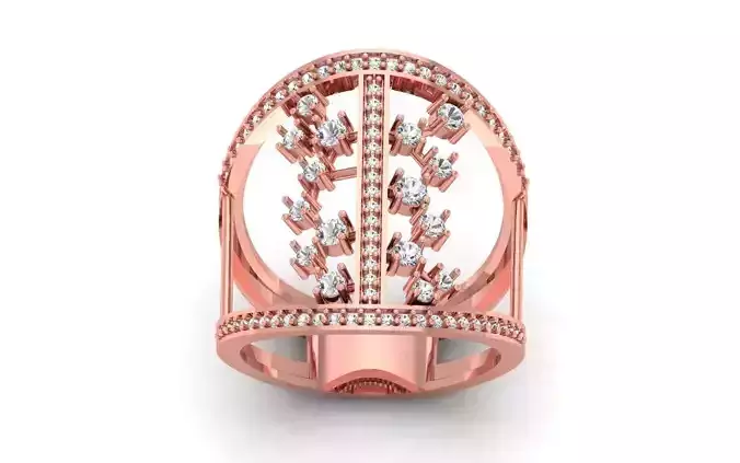 Women Solitaire Ring 3dm STL OBJ FBX  Renders Details