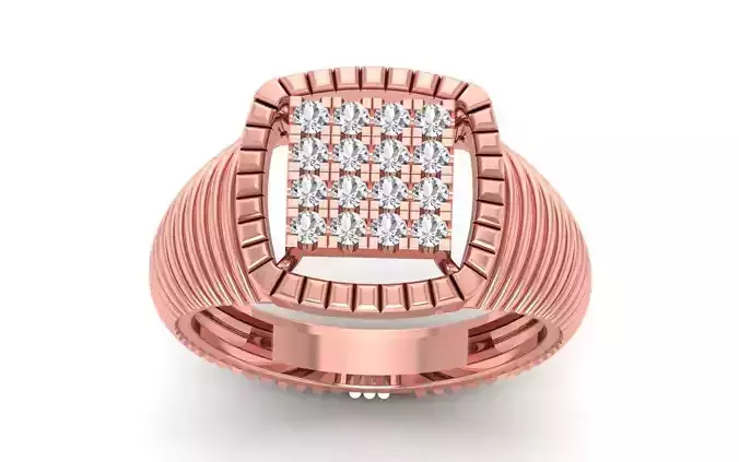 Women Solitaire Ring 3dm STL OBJ FBX  Renders Details