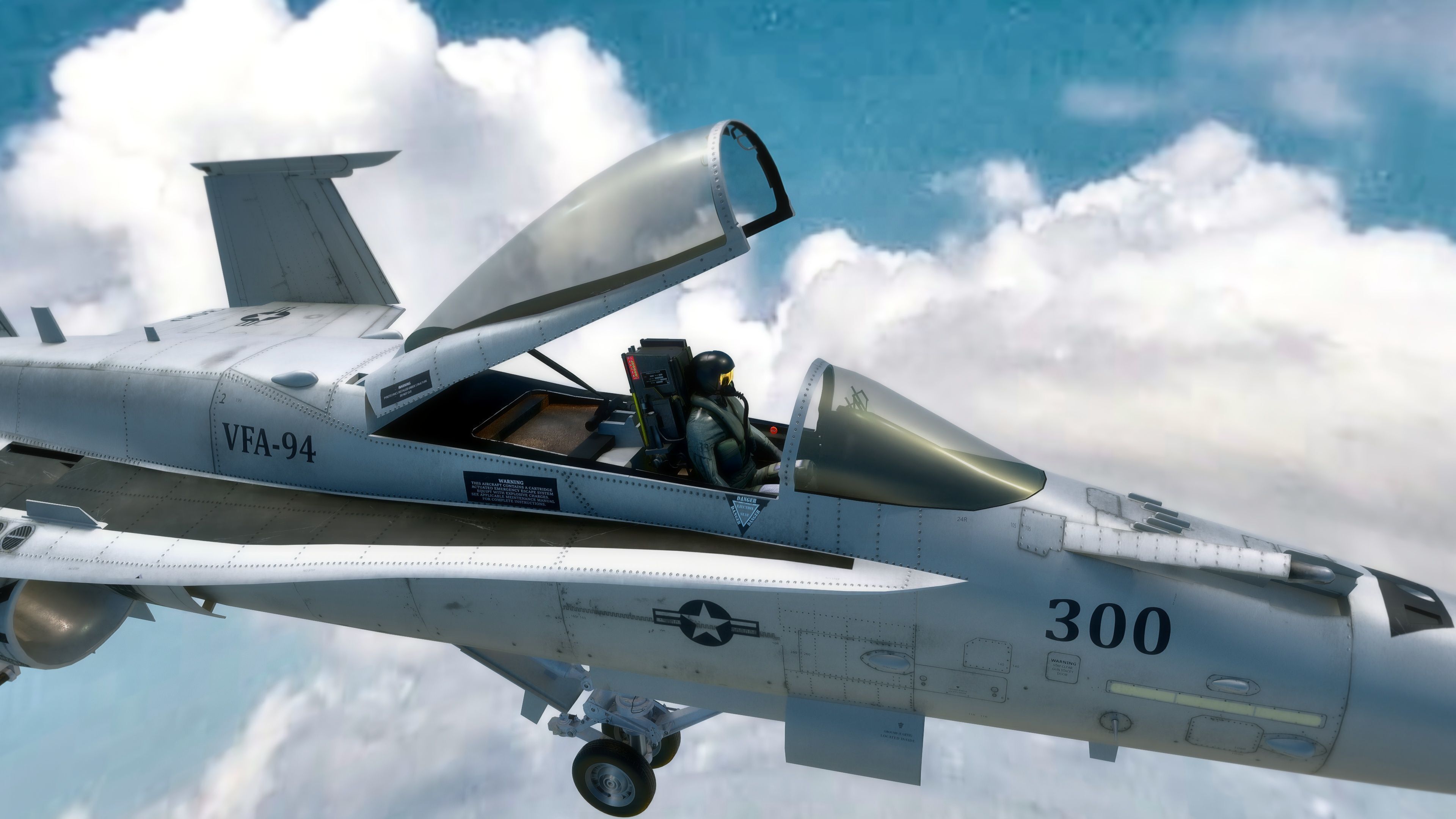 FA 18 Hornet-with Cocpit-Fully Rigged-Changeable decal and text Low-poly 3D model_15