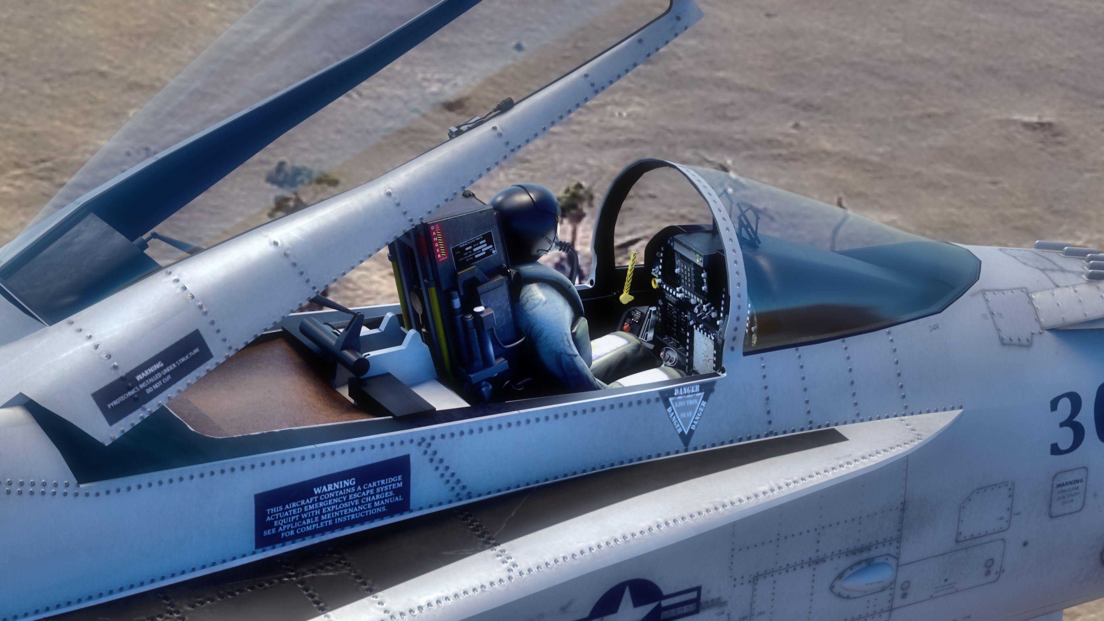 FA 18 Hornet-with Cocpit-Fully Rigged-Changeable decal and text Low-poly 3D model_14