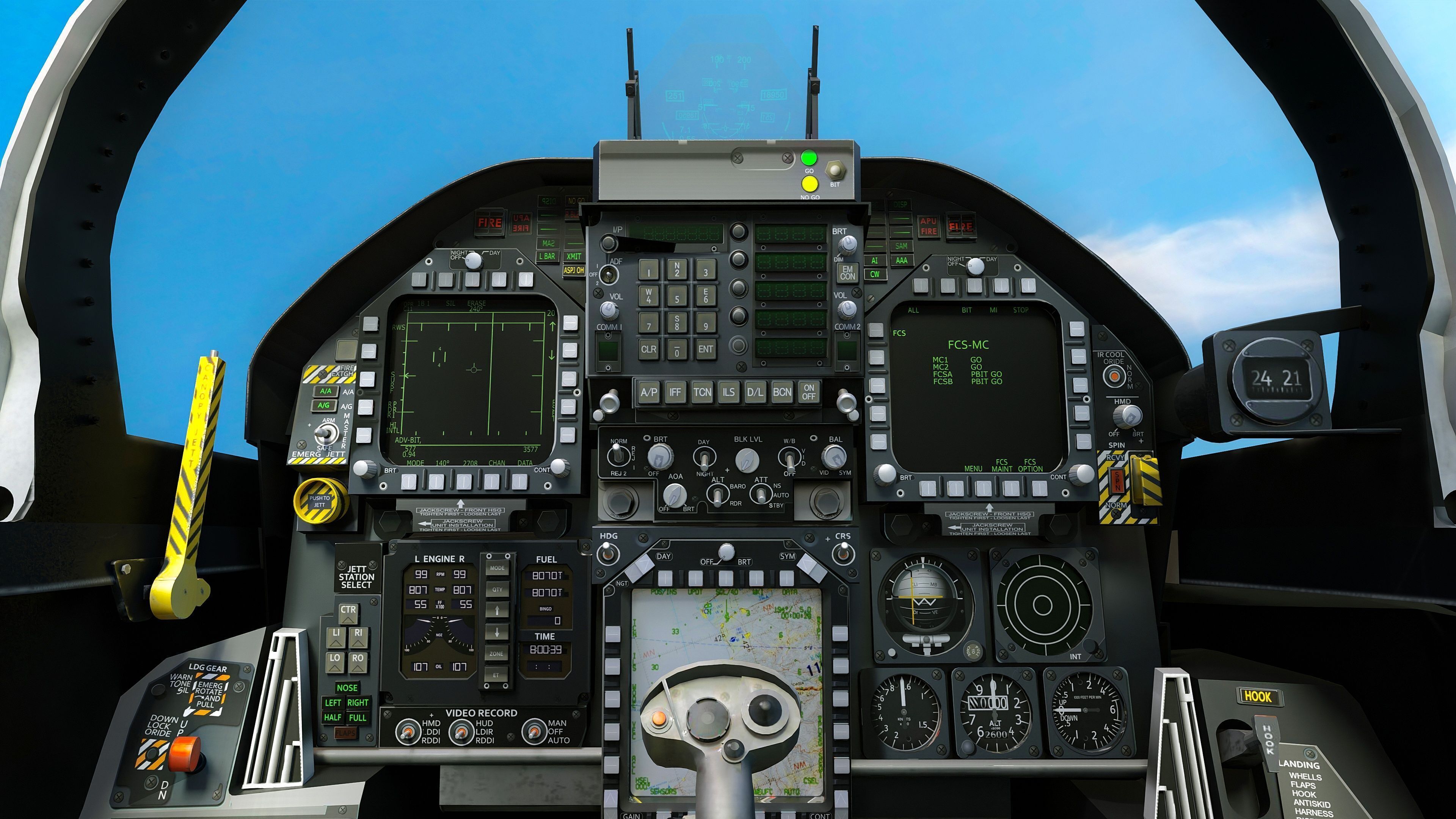 FA 18 Hornet-with Cocpit-Fully Rigged-Changeable decal and text Low-poly 3D model_20