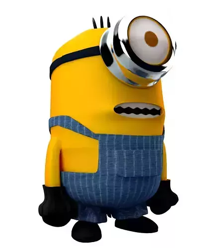 mininion character Low-poly 3D model