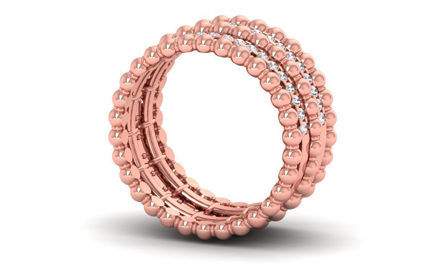  Wedding Solitaire Women Band Ring 3D print model_1