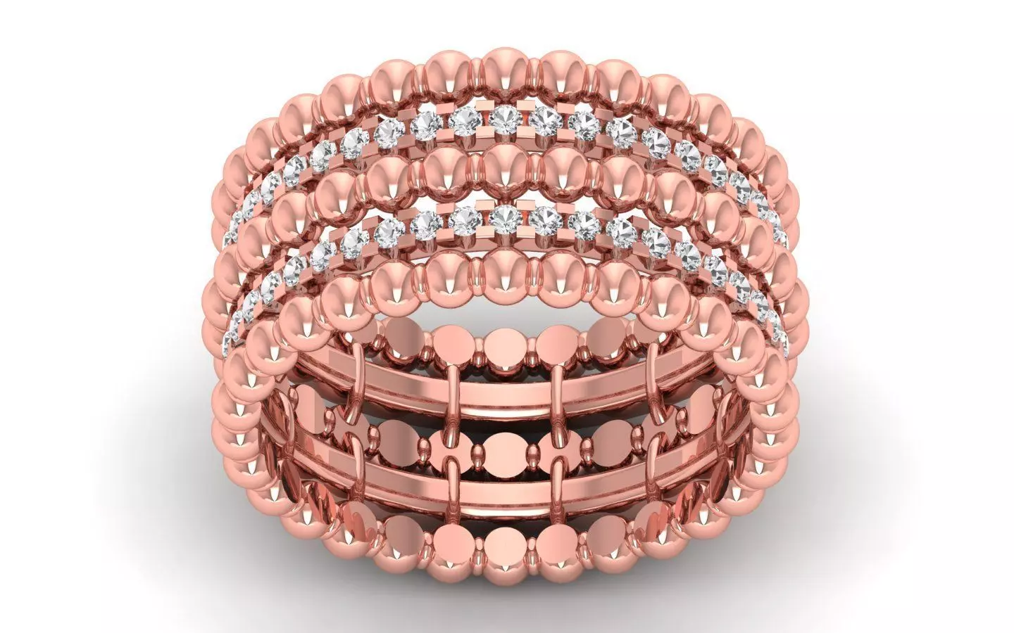  Wedding Solitaire Women Band Ring 3D print model_0