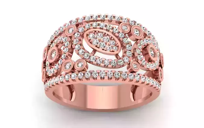 Wedding Solitaire Women Band Ring 3D print model