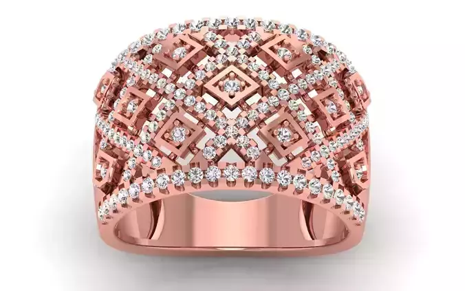 Wedding Solitaire Women Band Ring 3D print model