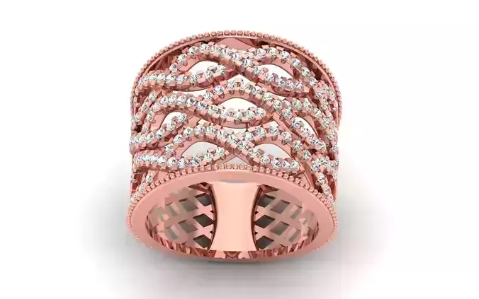  Wedding Solitaire Women Band Ring 3D print model