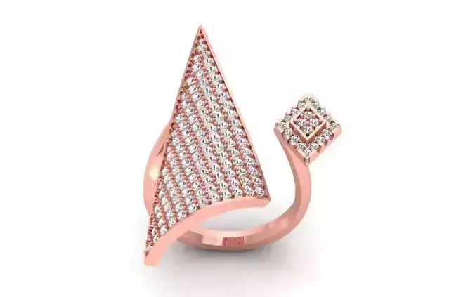 Women Solitaire Ring 3dm STL OBJ FBX  Renders Details