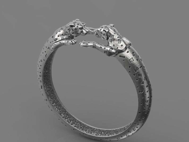 Bracelet leo 3d model for 3d printing 3D print model 3D print model_7