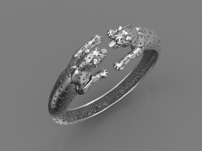 Bracelet leo 3d model for 3d printing 3D print model 3D print model_2