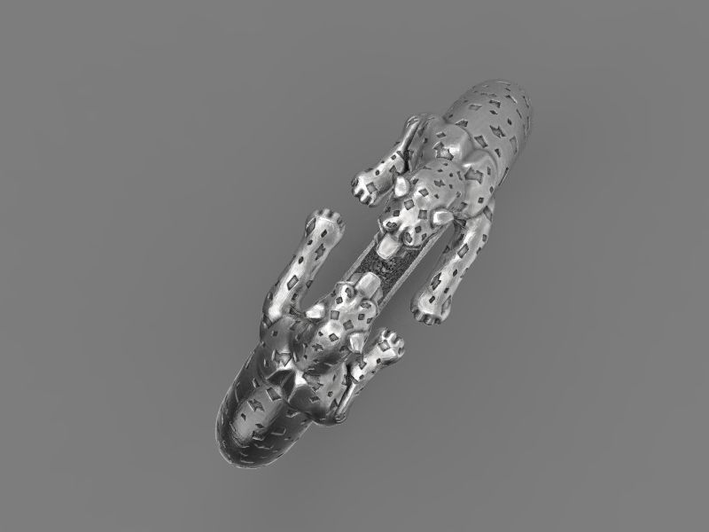 Bracelet leo 3d model for 3d printing 3D print model 3D print model_8