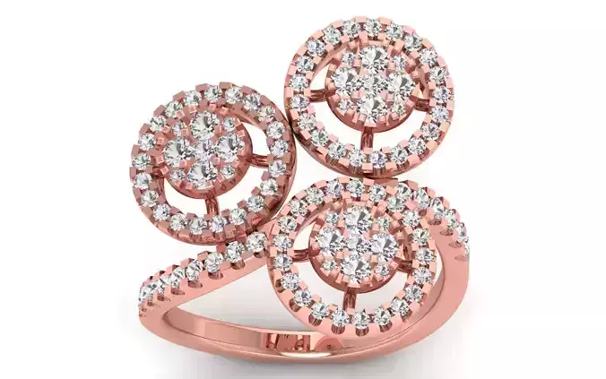 Women Solitaire Bridal Ring 3dm STL OBJ FBX  Renders Details