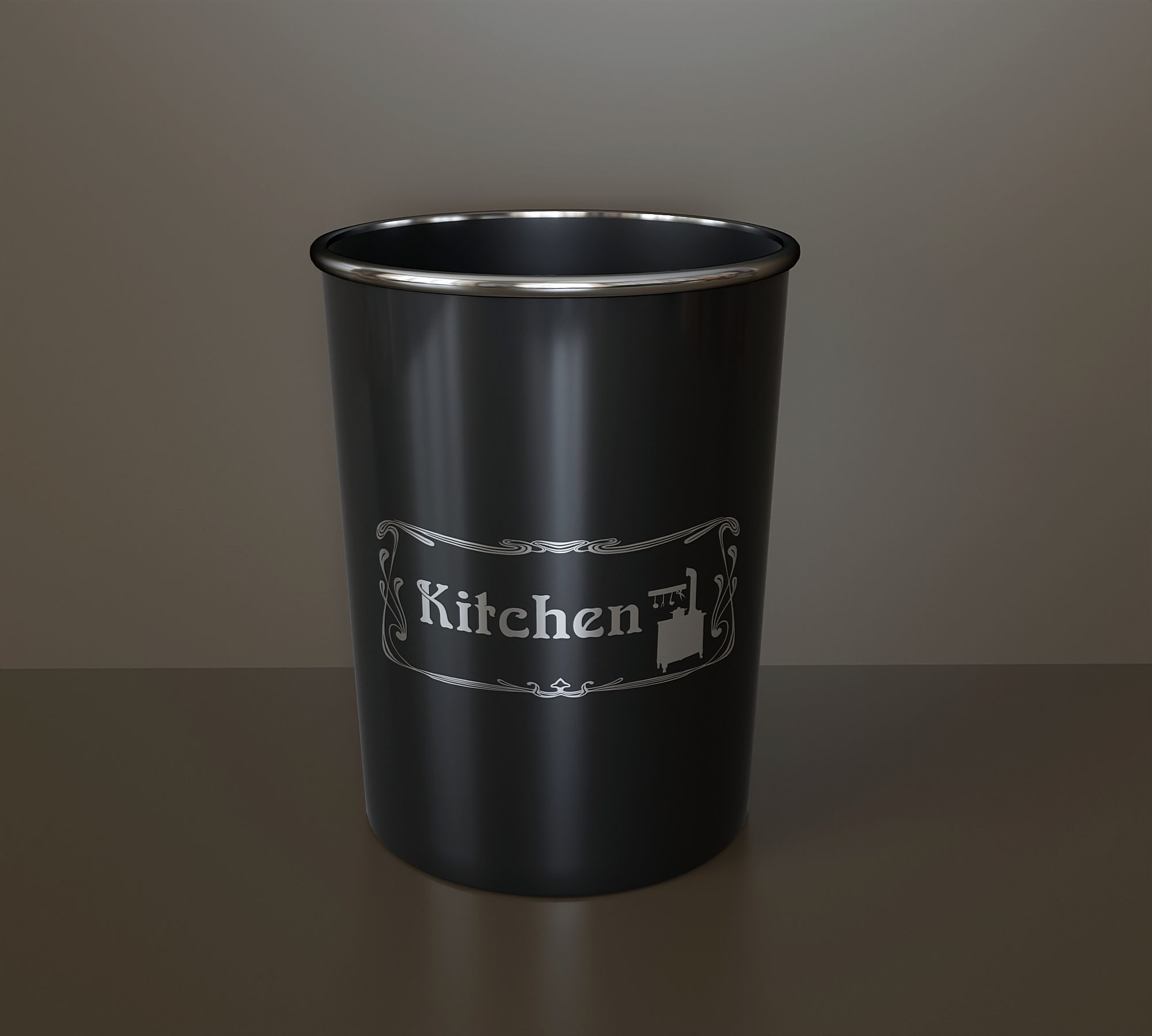Set of kitchen utensils 3D model_4